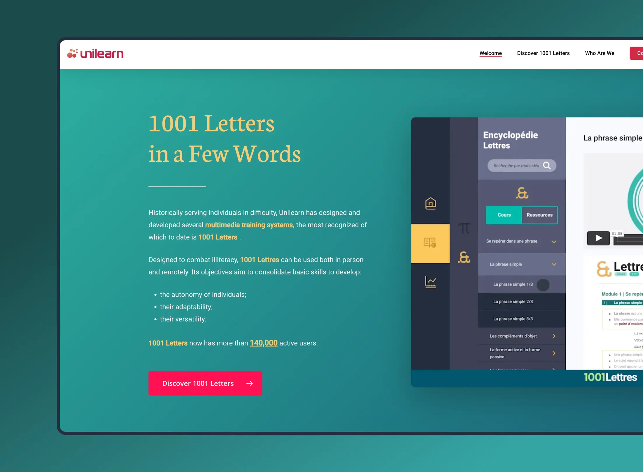 unilearn-Landing